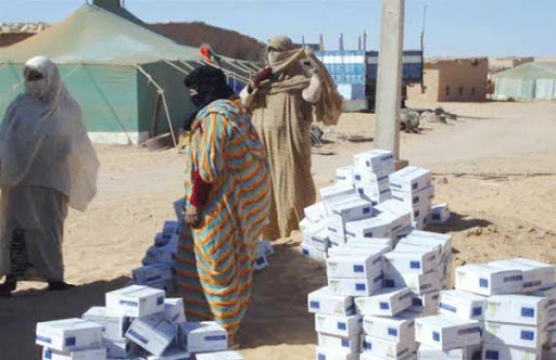 Tindouf: 400 colis alimentaires pour les nécessiteux dans les camps de réfugiés sahraouis