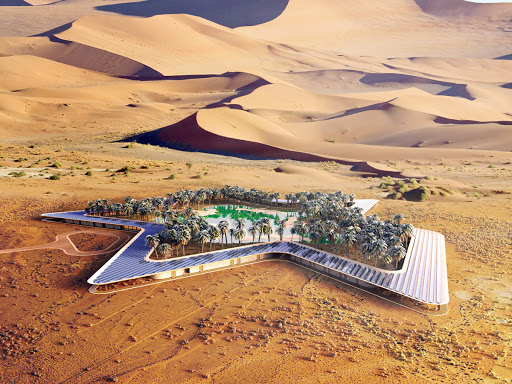 Un hôtel vert autour d’une oasis dans le désert des Emirats arabes unis (PHOTOS)