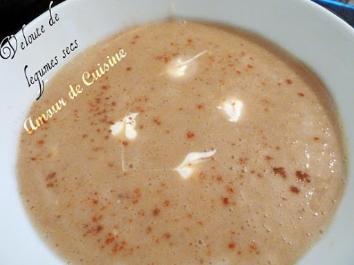 Velouté de légumes secs