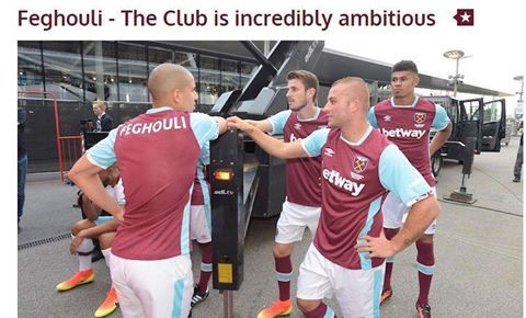 Feghouli explique les raisons de son choix  pour West Ham