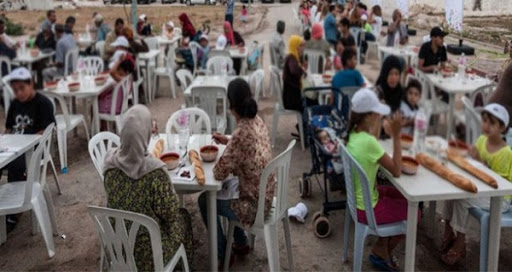 Iftar collectif au profit de 2000 ressortissants syriens, palestiniens et sahraouis à La Sablette