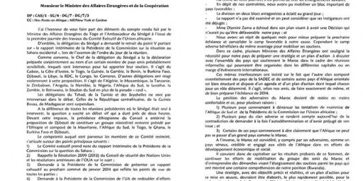 Un document confidentiel de l’ambassade du Maroc en Ethiopie le confirme : Rabat voulait torpiller l’UA