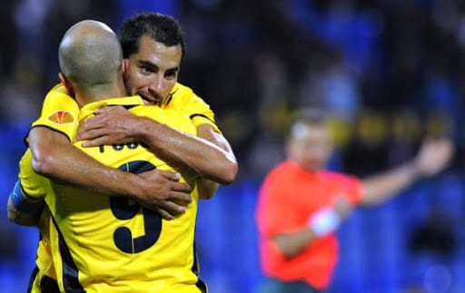 But de Meghni Lazio de Rome contre Levski Sofia