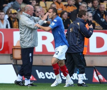 But de Yebda Portsmouth contre Wolverhampton