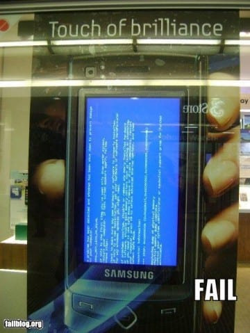 Ca bug chez Samsung…