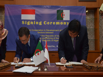 Coopération industrielle algéro-indonésienne : Signature d’un mémorandum d’entente