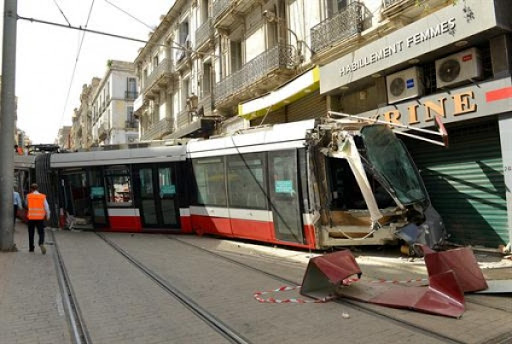Déraillement d’une rame vide du tramway d’Oran, le trafic partiellement perturbé