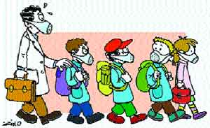 Des établissements scolaires fermés et des lycéens touchés La grippe porcine se propage dans les écoles