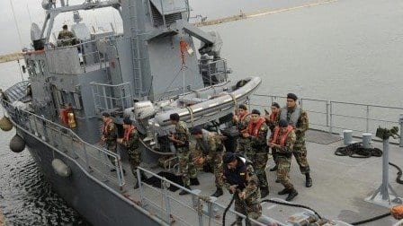 Des militaires belges à bord des navires