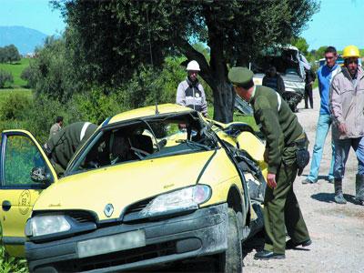 Forte hausse des accidents de la route