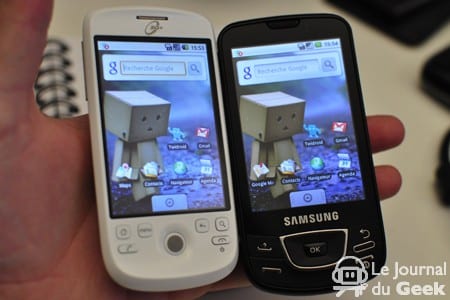 Google HTC Magic Vs. Samsung Galaxy : 1er tour