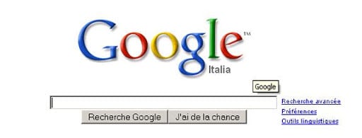 Google Italia poursuivit pour abus de position dominante