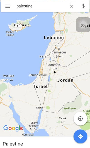 Google Maps a supprimé le nom de Palestine de ses cartes et l’a remplacé par Israël