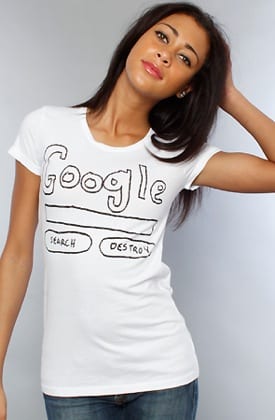 Google t-shirt Search and Destroy