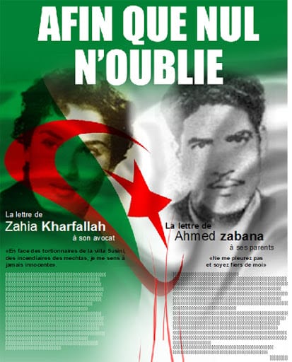 La lettre de Ahmed zabana à ses parents