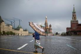 La pluie à Moscou en plein coeur de l’été