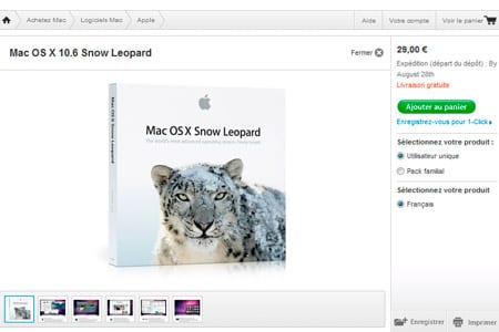 Mac OS X 10.6 Snow Leopard confirmé pour le 28 août