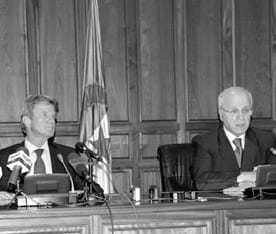 Medelci rencontre Bernard Kouchner à New York