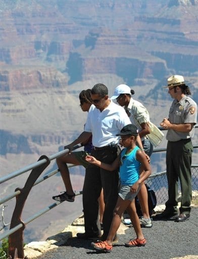 Obama a passé un week-end en famille dans le Midwest