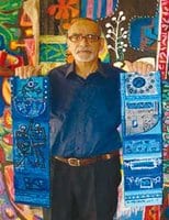 The Blue wash board à la galerie d’art Lina d’El Djemila