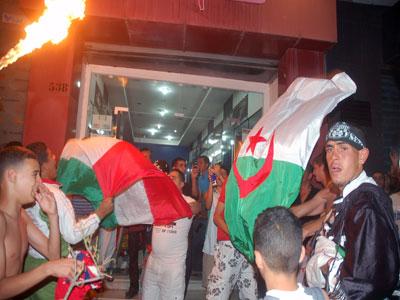 Toute l’Algérie frappée par l’euphorie de la victoire