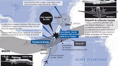 Vol AF447 : Les débris de l&rsquo;avion arriveront aujourd&rsquo;hui en France