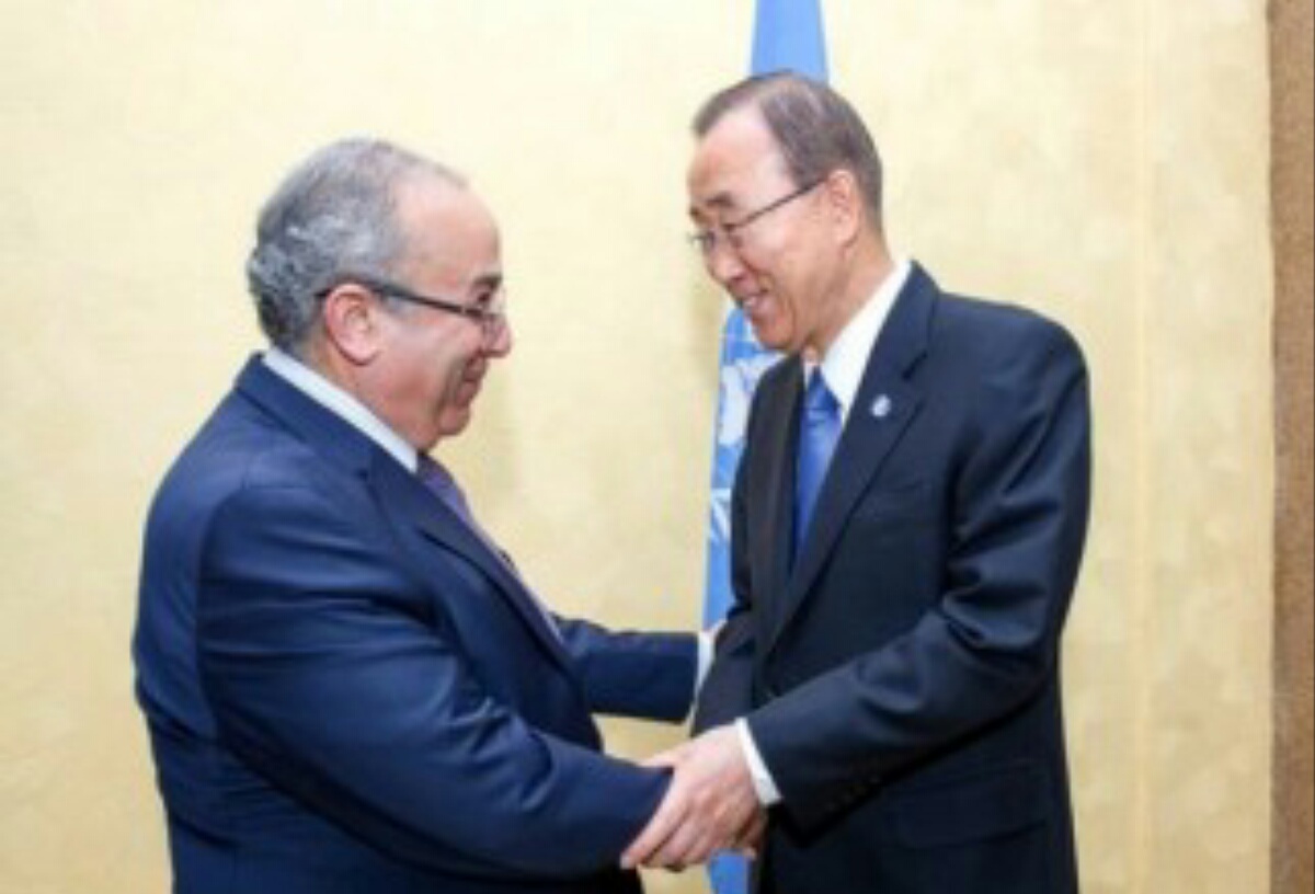 Lamamra transmet un message du président Bouteflika à Ban Ki-Moon