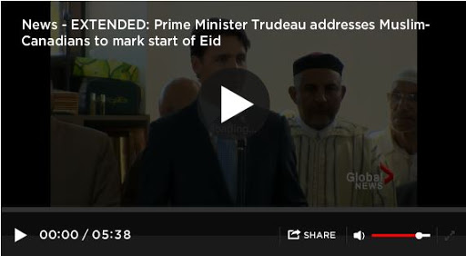 Canada : Le chaleureux « Aïd Moubarak ! » de Justin Trudeau dans une mosquée d&rsquo;Ottawa (VIDÉO)