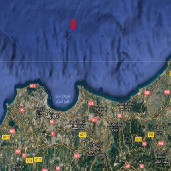 Secousse tellurique de magnitude 3,6 enregistrée à Bordj El Bahri