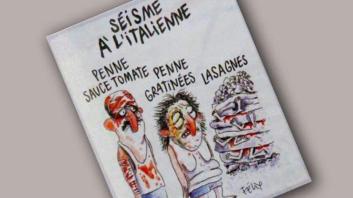 Italie: Un dessin de Charlie Hebdo sur le séisme fait polémique.