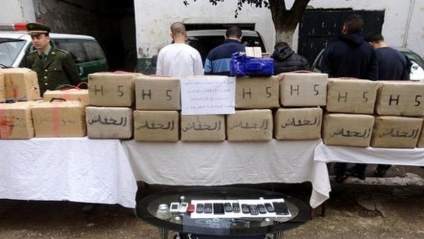 Bilan des saisies au cours des trois dernières années: Plus de 500 tonnes de cannabis et 2,7 millions de psychotropes