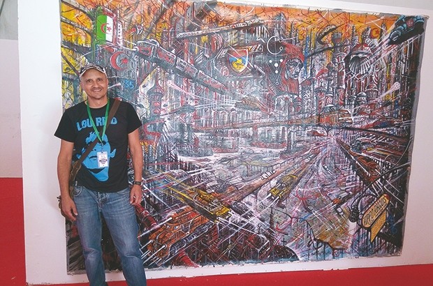 Virginio Vona, artiste peintre italien, à liberté: “J’ai offert ma fresque à la ville de Annaba”