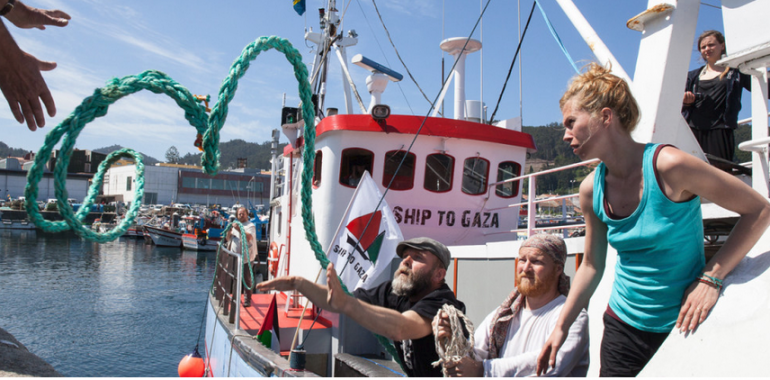 Le « bateau des femmes » s’approche des côtes de Ghaza pour tenter de briser le blocus