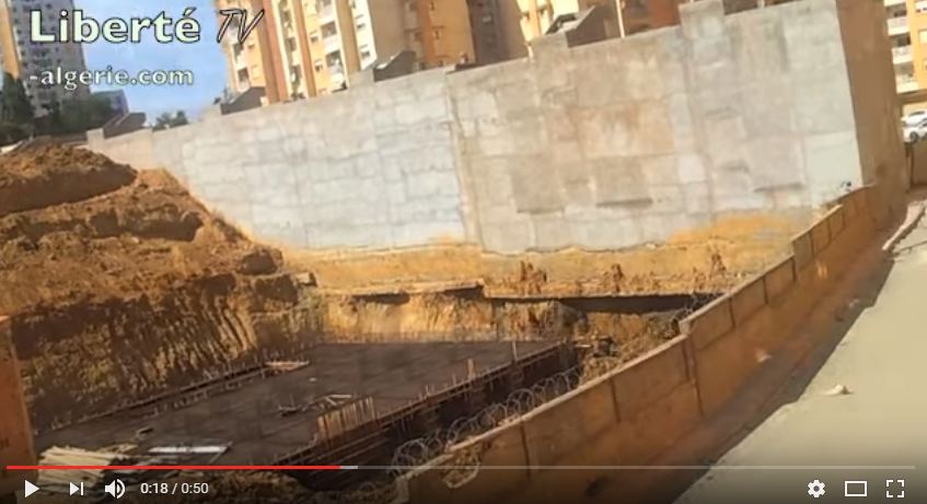 Alger: effondrement de deux bâtisses à El Achour.