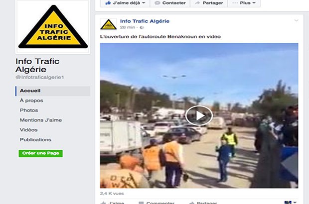 L’affaissement sur l’autoroute a provoqué un tollé sur le web: Benaknoun 2.0