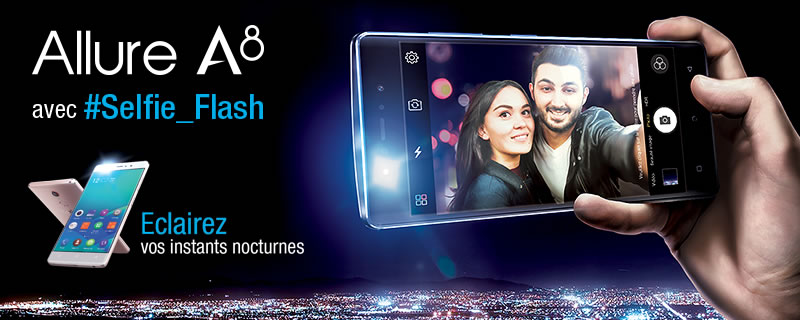 « Condor Electronics » Lance son tout nouveau smartphone : Condor Allure A8 / Selfie Flash : Puissance et Elégance réunies !