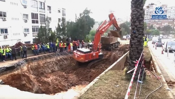 Affaissement à Ben Aknoun: travaux sur le réseau de drainage, deux axes seront fermés pendant plusieurs jours