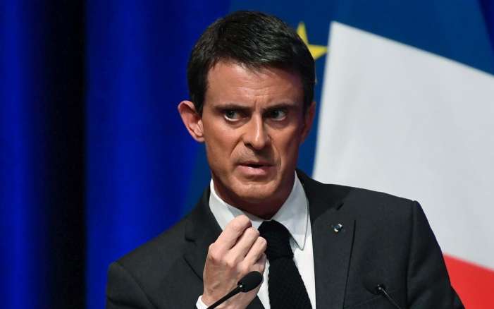 Le premier ministre Manuel Valls annonce sa candidature à la présidentielle