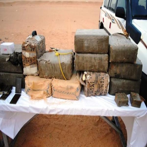 Biskra : un narcotrafiquant appréhendé et saisie de 8 quintaux de kif traité