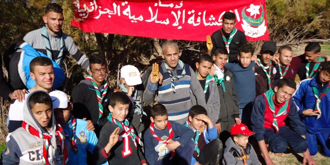 Scouts musulmans Algériens: groupe es-saada de hamam bouhadjar: sortie champêtre de la troupe