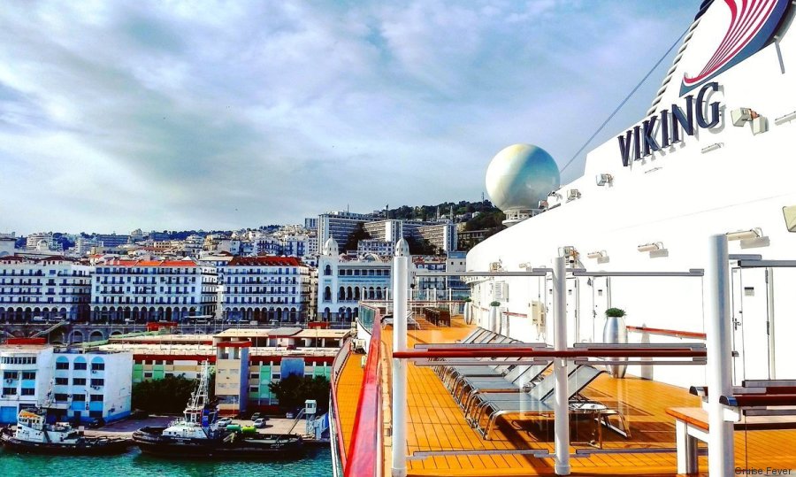 Le bateau de croisière « Viking Sea » accoste au port d’Alger