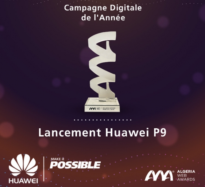 Huawei Algérie remporte l’Algeria Web Award de la meilleure campagne digitale de l’année