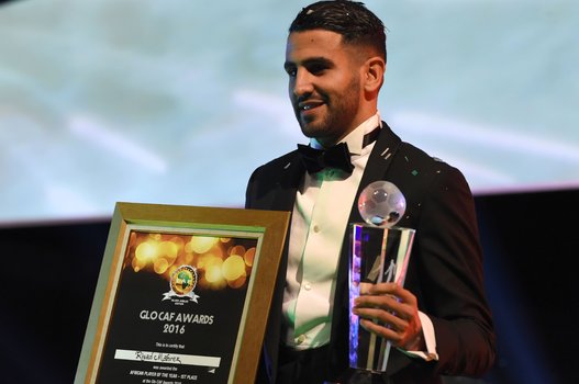 Riyad Mahrez élu Joueur africain de l&rsquo;année 2016 par la CAF.