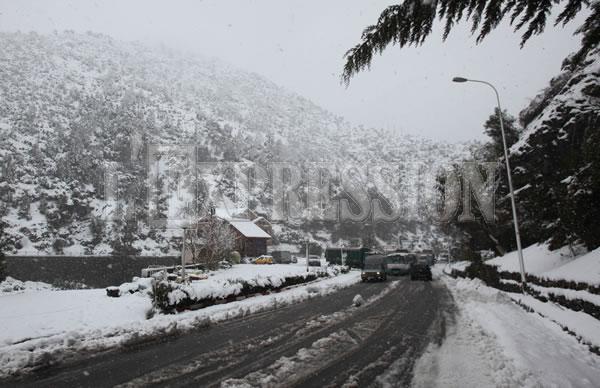 La neige bloque les chemins de l&rsquo;école