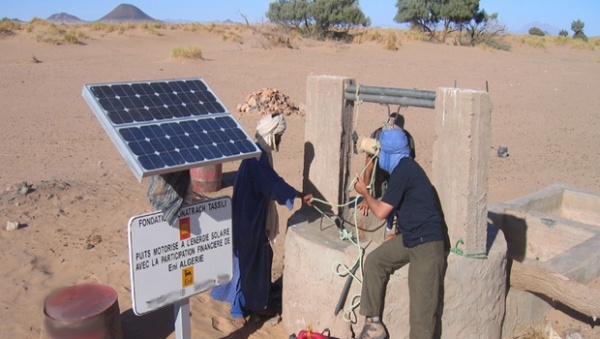 In Salah: Equipement de puits pastoraux en énergie solaire.