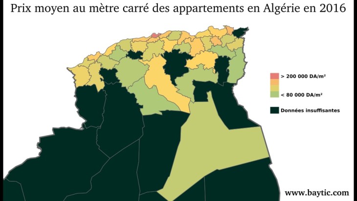 Combien coûte un appartement en Algérie ?