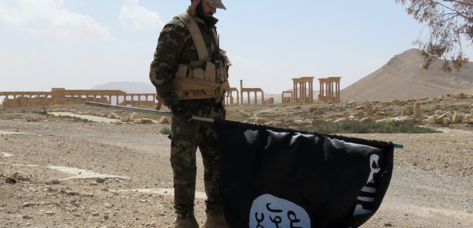 L’armée aux abords de Palmyre