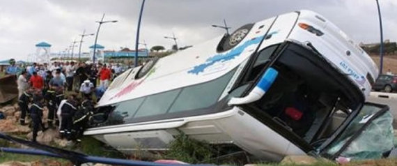 Renversement d&rsquo;un bus de voyageurs à Médéa : 5 morts et 30 blessés.