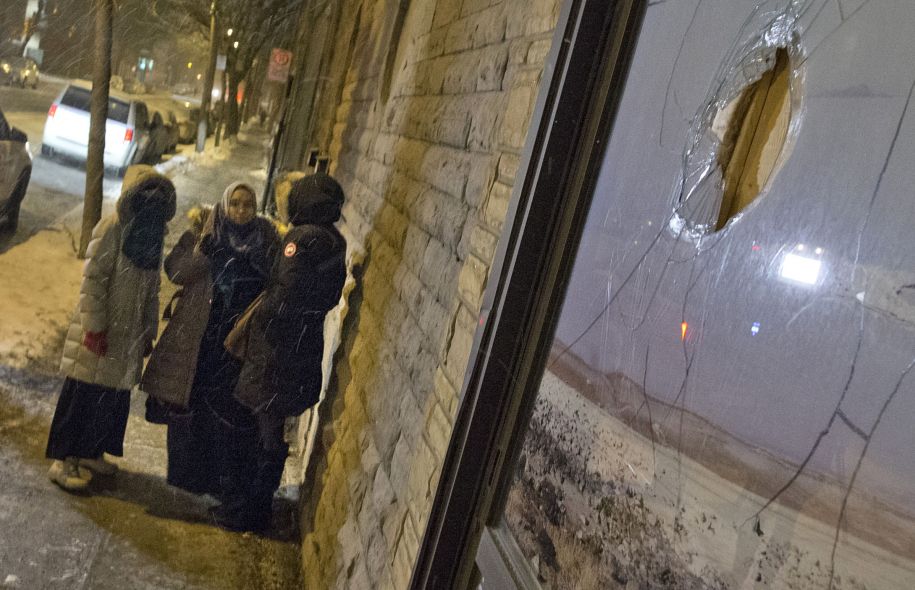 Une mosquée vandalisée à Montréal.