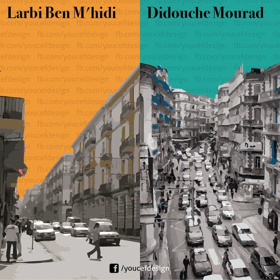 Raï VS Chaâbi, Santa Cruz VS Notre Dame, MCO VS MCA … ce graphiste compare Oran et Alger